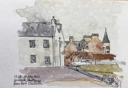Lerwick, Shetland, from Fort Charlotte